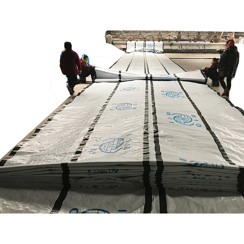 Tarpaulin with bands ,printed and 8mm hole